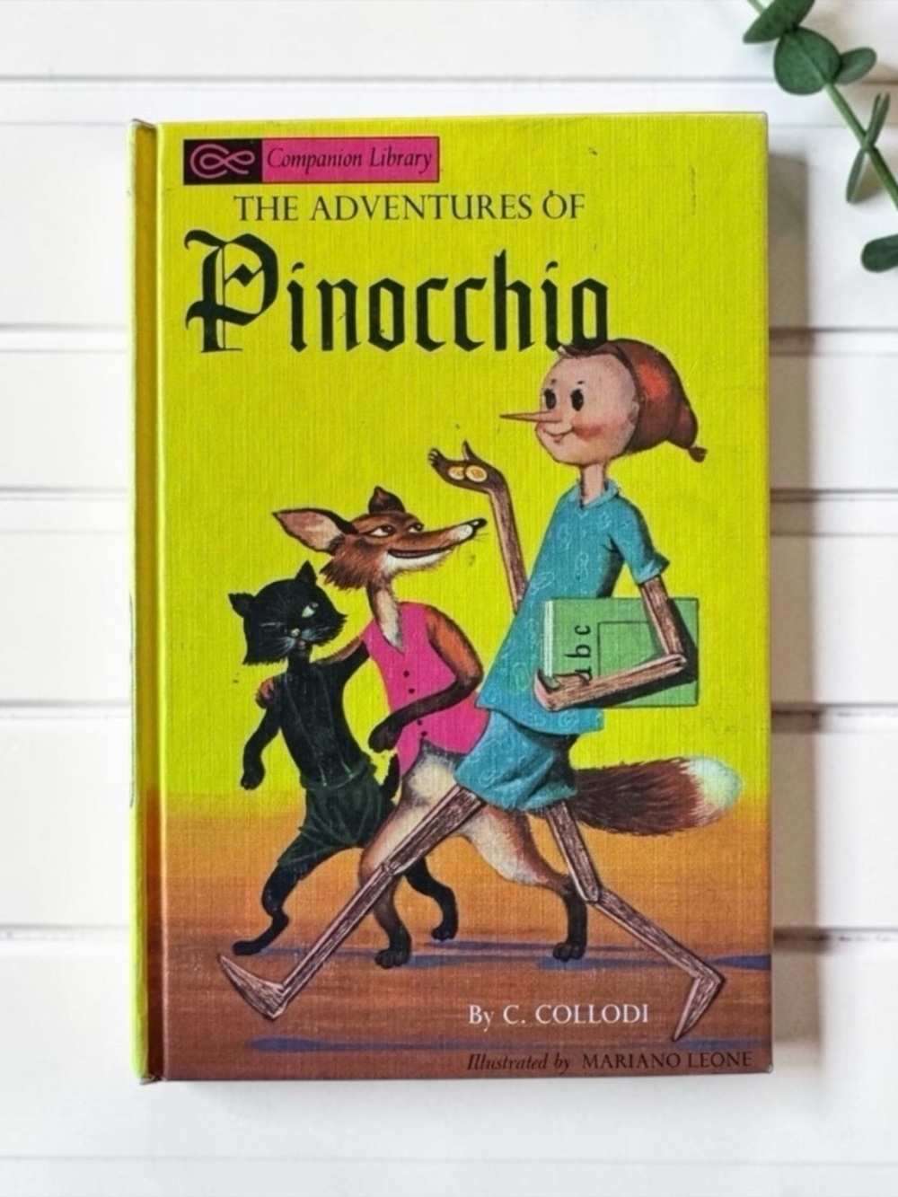 Vintage 1965 The Adventures of Pinocchio Companion Library Hardcover